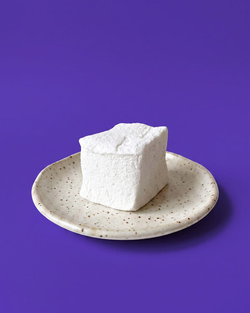 Vanilla Bean marshmallow on a plate